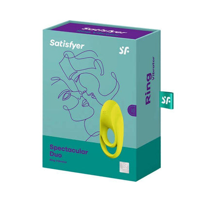 SATISFYER - PENIS RING SPECTACULAR DUO NEON YELLOW