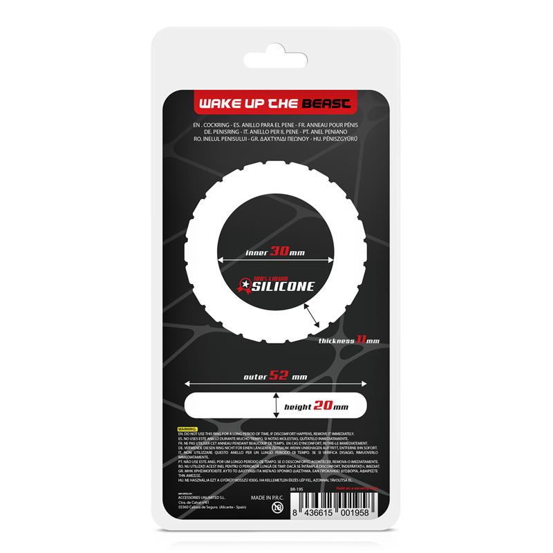 BEAST RINGS - PENIS RING TURBINE LIQUID SILICONE 30 MM