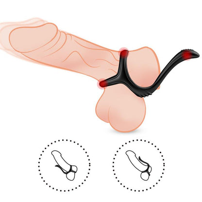 URBAN SKY - PENIS RING WITH PERIANAL STIMULATOR