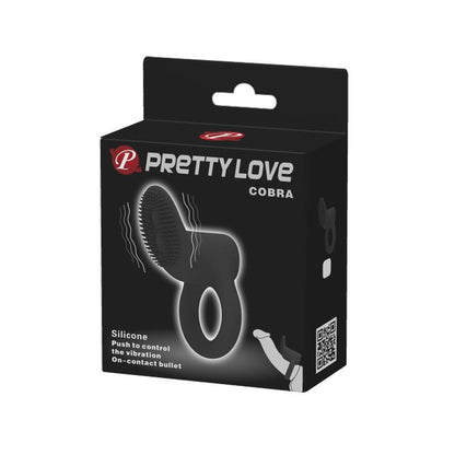 PRETTYLOVE - PENIS RING WITH VIBRATION COBRA