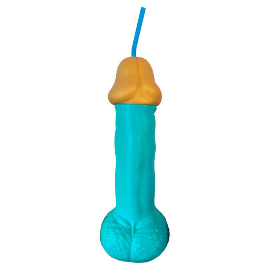 DIVERTY SEX - PENIS-SHAPED CUP BLUE 500 ML