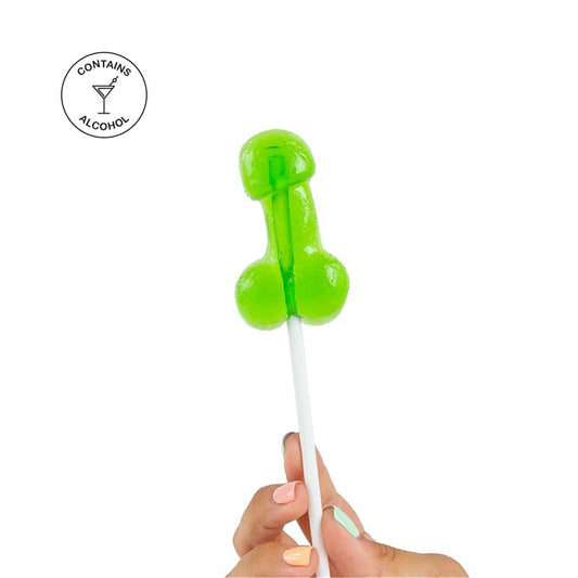 SECRET PLAY - PENIS SHAPED LOLLIPOP CAIPIRINHA FLAVOR WITH ALCOHOL