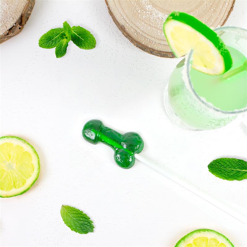 SECRET PLAY - PENIS SHAPED LOLLIPOP MOJITO FLAVOR WITH ALCOHOL