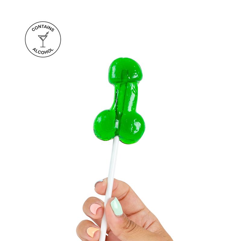 SECRET PLAY - PENIS SHAPED LOLLIPOP MOJITO FLAVOR WITH ALCOHOL