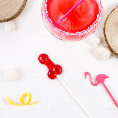 SECRET PLAY - PENIS SHAPED LOLLIPOP STRAWBERRY DAIQUIRI FLAVOR WITH ALCOHOL