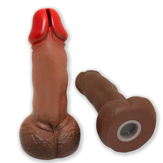 DIVERTY SEX - PENIS SHAPED PIGGY BANK BROWN 22.5 CM