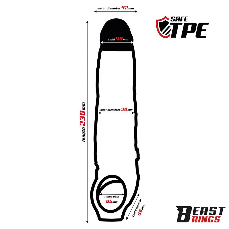 BEAST RINGS - PENIS SLEEVE 23 CM