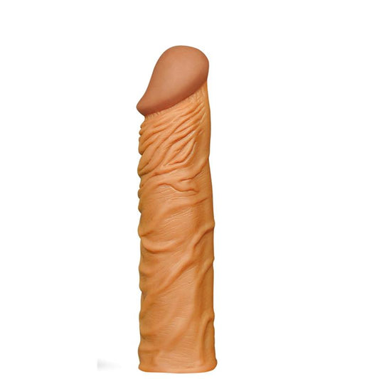 LOVETOY - PENIS SLEEVE ADD 2 PLEASURE X TENDER BROWN