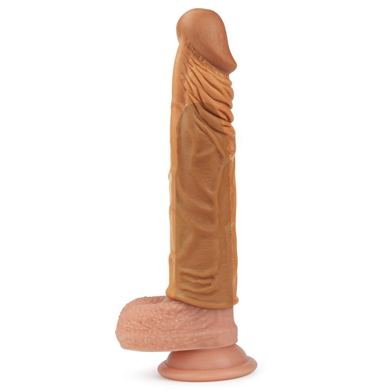 LOVETOY - PENIS SLEEVE ADD 2 PLEASURE X TENDER BROWN