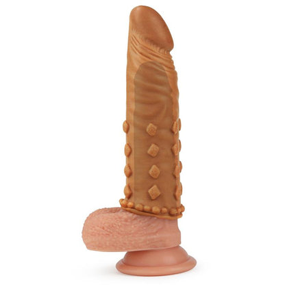 LOVETOY - PENIS SLEEVE ADD 2 PLEASURE X TENDER BROWN