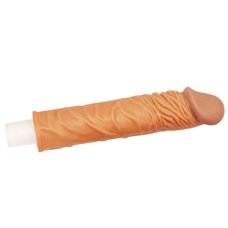 LOVETOY - PENIS SLEEVE ADD 2 PLEASURE X TENDER BROWN
