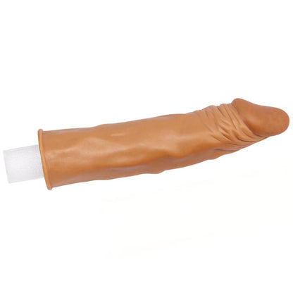 LOVETOY - PENIS SLEEVE ADD 2 PLEASURE X TENDER BROWN