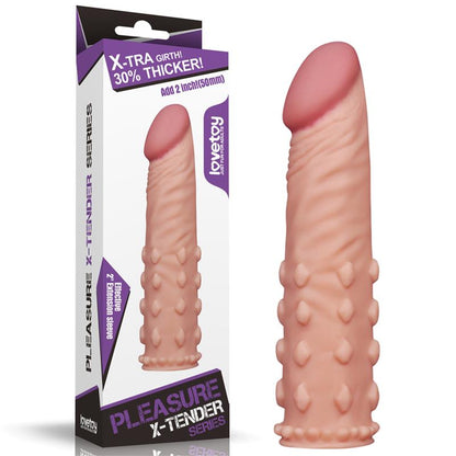 LOVETOY - PENIS SLEEVE ADD 2 PLEASURE X TENDER FLESH