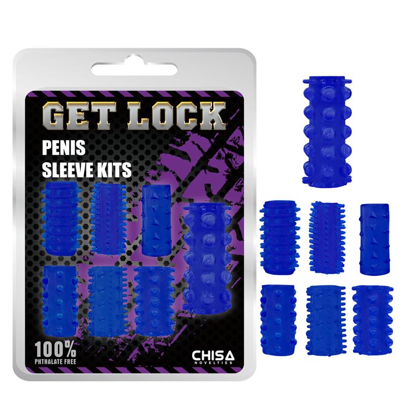 CHISA - PENIS SLEEVE KITS-BLUE