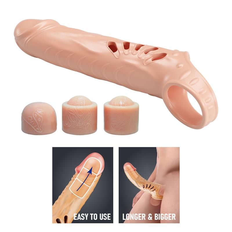 PRETTYLOVE - PENIS SLEEVE WITH EXTENSION