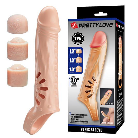 PRETTYLOVE - PENIS SLEEVE WITH EXTENSION