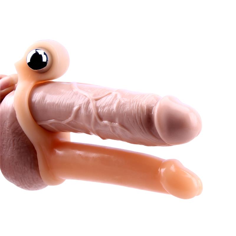 CHISA - PENIS SLEEVE WITH VIBRATION 15.5 CM FLESH