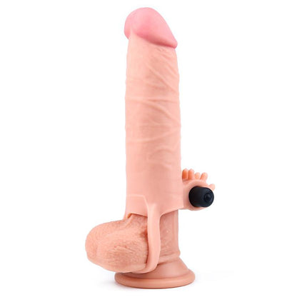 LOVETOY - PENIS SLEEVE WITH VIBRATION ADD 2 PLEASURE X TENDER FLESH