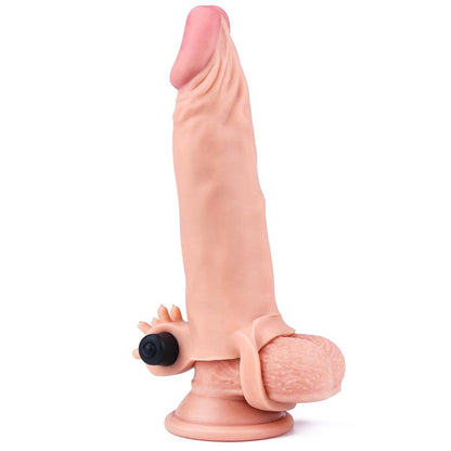 LOVETOY - PENIS SLEEVE WITH VIBRATION ADD 2 PLEASURE X-TENDER FLESH