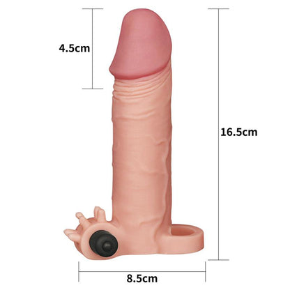 LOVETOY - PENIS SLEEVE WITH VIBRATION ADD 2 PLESURE X TENDER FLESH