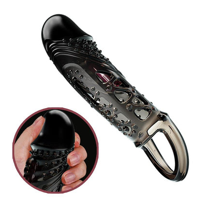 PRETTYLOVE - PENIS SLEEVE WITH VIBRATION BLACK