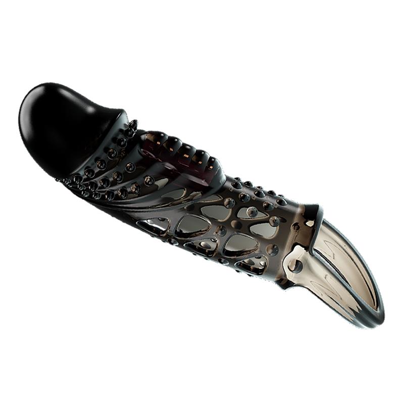 PRETTYLOVE - PENIS SLEEVE WITH VIBRATION BLACK
