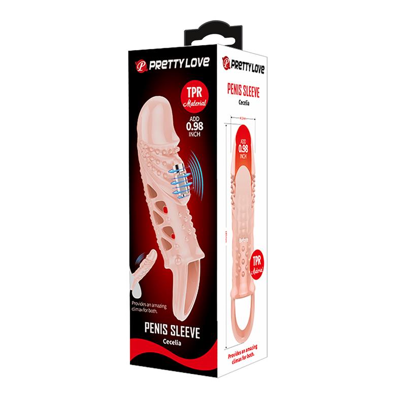 PRETTYLOVE - PENIS SLEEVE WITH VIBRATION