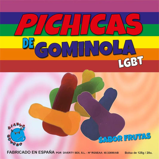 DULCISWEET - PENNI GUMMI BOX FRUIT FLAVOR LGBTQ+