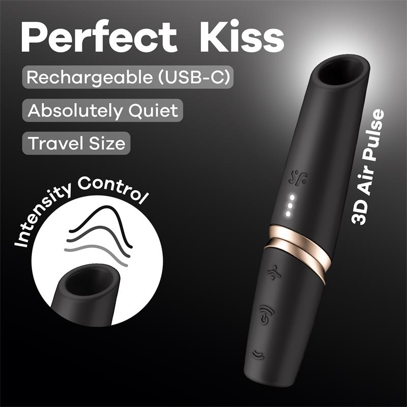 SATISFYER - VIBRADOR DE PULSACIÓN DE AIRE PERFECT KISS