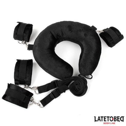 LATETOBED BDSM LINE - PILLOW RESTRAINT SET WITH CUFFS