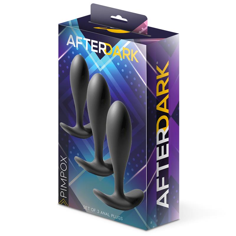 AFTERDARK - PIMPOX SET OF 3 ANAL PLUGS