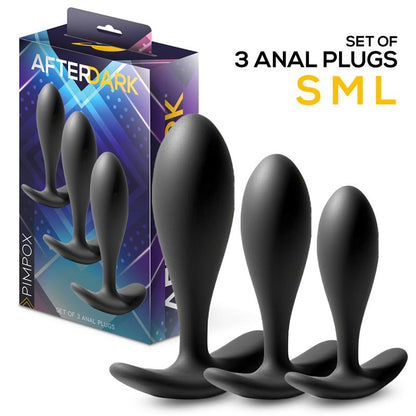 AFTERDARK - PIMPOX SET OF 3 ANAL PLUGS