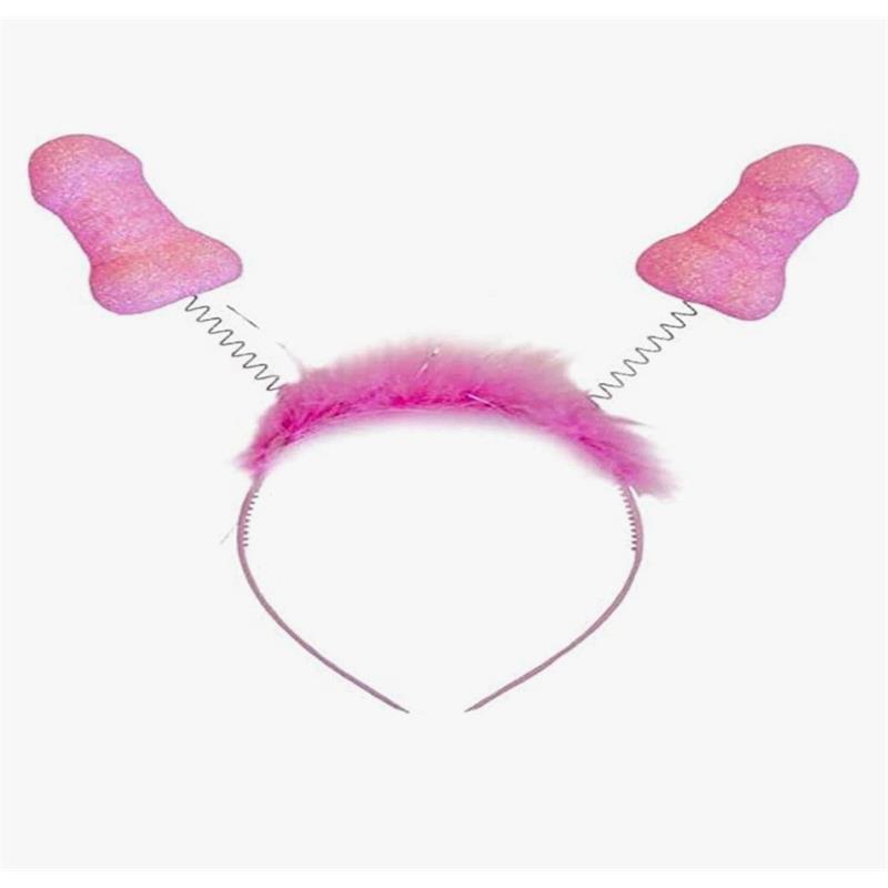 DIVERTY SEX - PINK GLITTER HEADBAND WITH PENISES