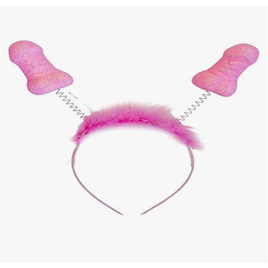DIVERTY SEX - PINK GLITTER HEADBAND WITH PENISES