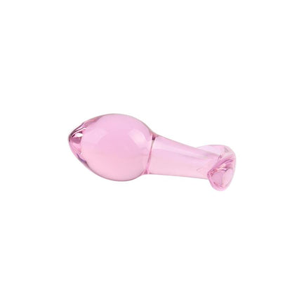 CHISA - PINK KINKY GLASS BUTT PLUG SMALL 3.2
