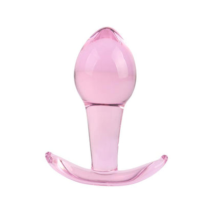 CHISA - PINK KINKY GLASS BUTT PLUG SMALL 3.2