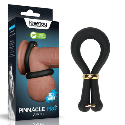 LOVETOY - ANNEAU PINNACLE PRO ANYFIT POUR PÉNIS ET TESTICULES