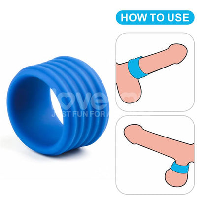 LOVETOY - PINNACLE PRO DEEP RIB GRIP PENIS RING