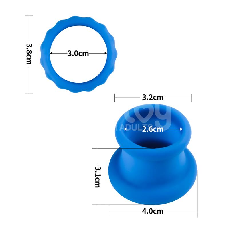 LOVETOY - PINNACLE PRO TWIN FLEX STRETCHER DOUBLE PENIS RING