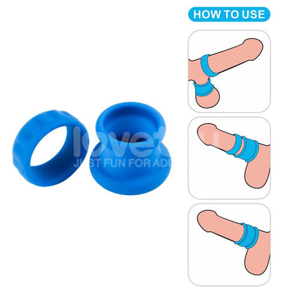 LOVETOY - PINNACLE PRO TWIN FLEX STRETCHER DOUBLE PENIS RING