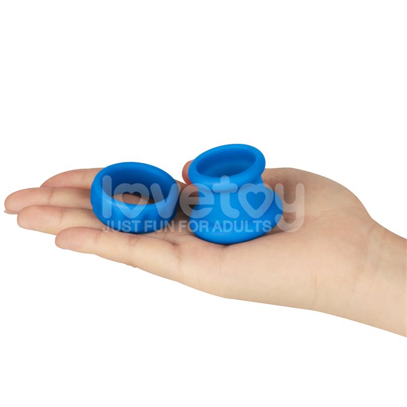 LOVETOY - PINNACLE PRO TWIN FLEX STRETCHER DOUBLE PENIS RING