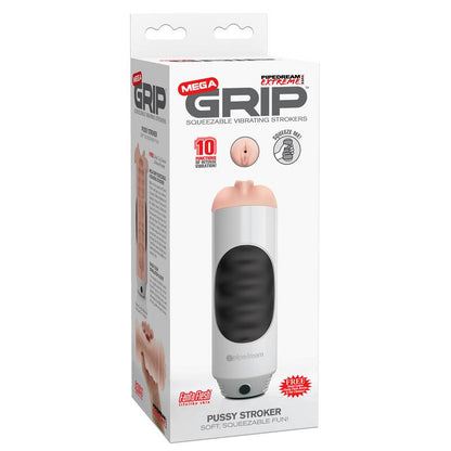PDX TOYZ - MEGA GRIP VIBRATING STROKE PUSSY