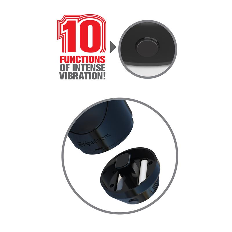 PDX TOYZ - PIPEDREAM EXTREME TOYZ MEGA GRIP VIBRATING STROKER ASS