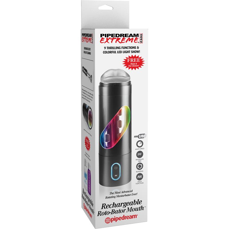 PDX TOYZ - PIPEDREAM EXTREME TOYZ RECHARGEABLE ROTO-BATOR MOUTH