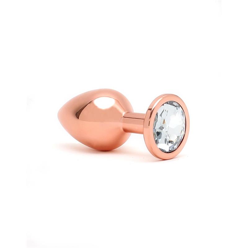 RIMBA TOYS - PISA BUTT PLUG WITH JEWEL PISA ROSE GOLD