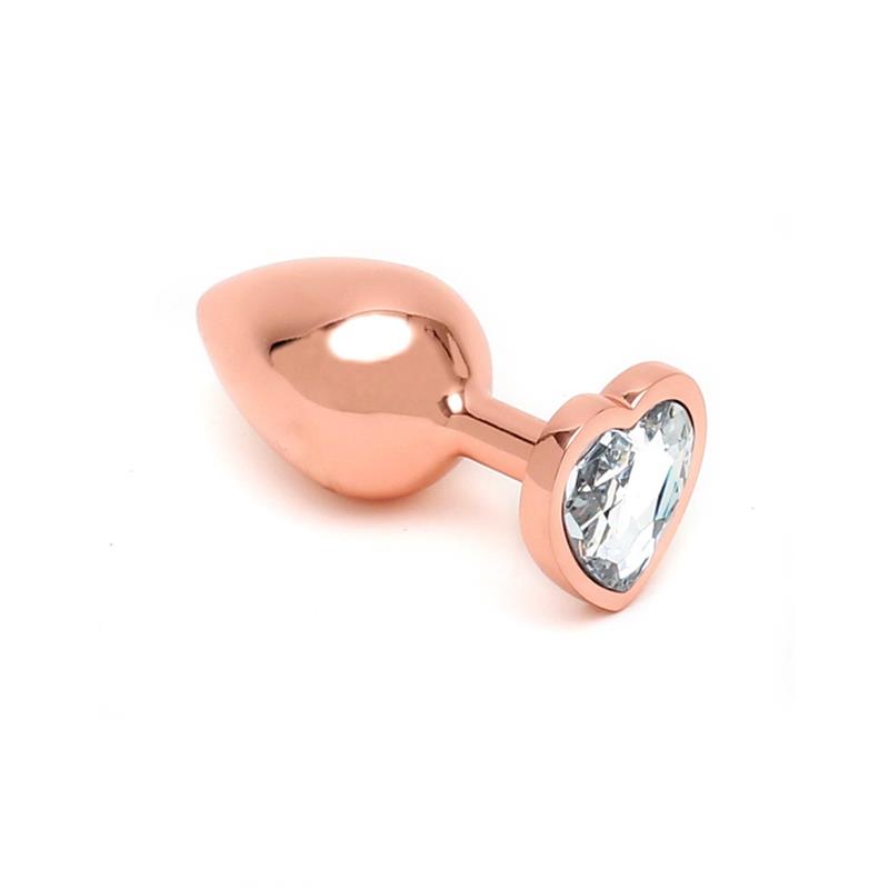 RIMBA TOYS - PISA HEART SHAPED BUTT PLUG ROSE GOLD