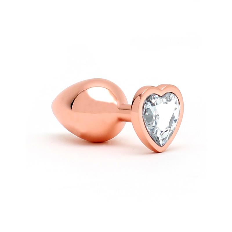 RIMBA TOYS - PISA HEART SHAPED BUTT PLUG ROSE GOLD