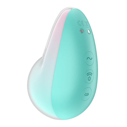 SATISFYER - PIXIE DUST CLITORIS SUCKER WITH VIBRATION MINT/PINK