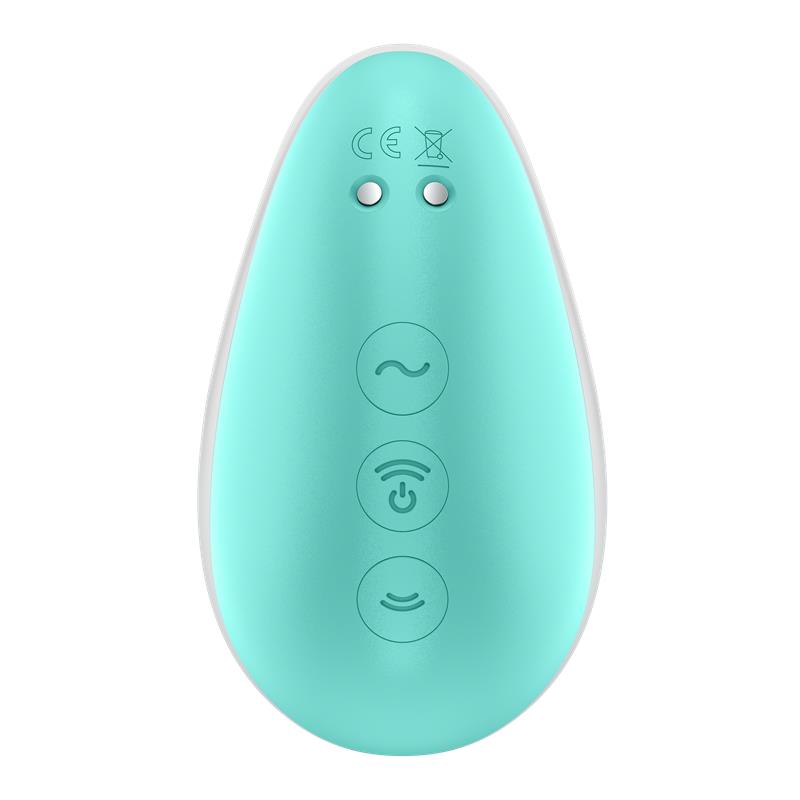 SATISFYER - PIXIE DUST CLITORIS SUCKER WITH VIBRATION MINT/PINK