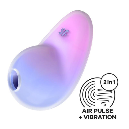 SATISFYER - PIXIE DUST CLITORIS SUCKER WITH VIBRATION VIOLET/PINK